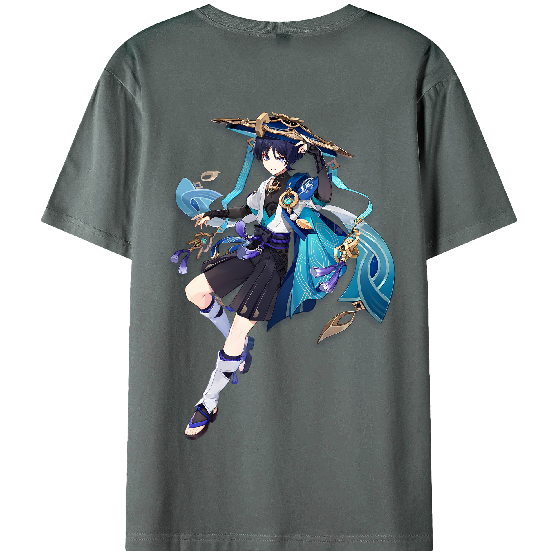 げんし神 さんペい genshin Sanpei 綿100％半袖Tシャツ（背面プリント）